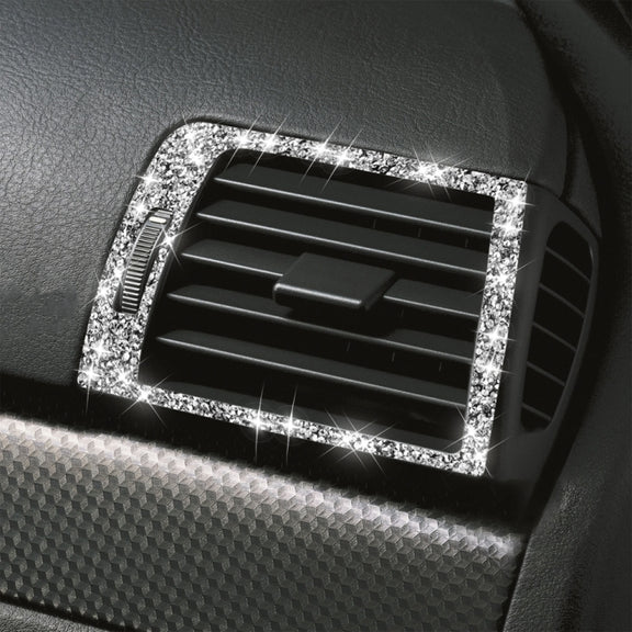 For BMW Series 3 E46 1998-2005 Car Left Right Air Outlet Diamond Decoration Sticker, Left and Right Drive
