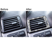 For BMW Series 3 E46 1998-2005 Car Left Right Air Outlet Diamond Decoration Sticker, Left and Right Drive