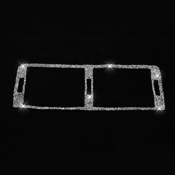 For BMW Series 3 E46 1998-2005 Car Middle Air Outlet Diamond Decoration Sticker, Left and Right Drive