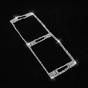 For BMW Series 3 E46 1998-2005 Car Middle Air Outlet Diamond Decoration Sticker, Left and Right Drive