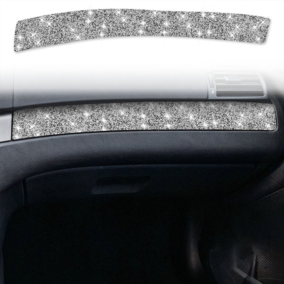 For BMW Series 3 E46 1998-2005 Car Copilot Central Control Diamond Decoration Sticker, Left Drive