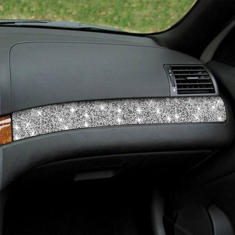 For BMW Series 3 E46 1998-2005 Car Copilot Central Control Diamond Decoration Sticker, Left Drive