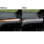 For BMW Series 3 E46 1998-2005 Car Copilot Central Control Diamond Decoration Sticker, Left Drive
