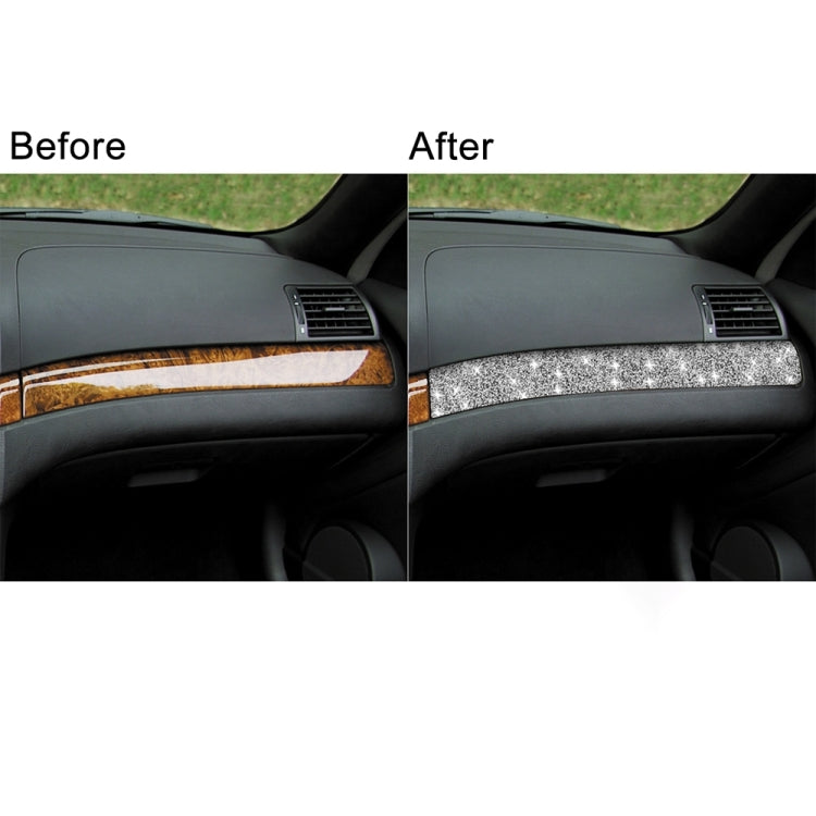 For BMW Series 3 E46 1998-2005 Car Copilot Central Control Diamond Decoration Sticker, Left Drive