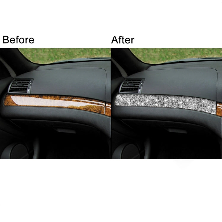 For BMW Series 3 E46 1998-2005 Car Copilot Central Control Diamond Decoration Sticker, Right Drive