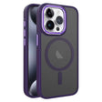 For iPhone 15 Pro Two-color Frosted MagSafe Magnetic Phone Case(Purple) - iPhone 15 Pro Cases by PMC TechLife | Online Shopping South Africa | PMC TechLife