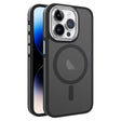 For iPhone 14 Pro Max Two-color Frosted MagSafe Magnetic Phone Case(Black) - iPhone 14 Pro Max Cases by PMC TechLife | Online Shopping South Africa | PMC TechLife