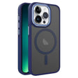 For iPhone 13 Pro Max Two-color Frosted MagSafe Magnetic Phone Case(Blue) - iPhone 13 Pro Max Cases by PMC TechLife | Online Shopping South Africa | PMC TechLife