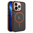 For iPhone 13 Pro Two-color Frosted MagSafe Magnetic Phone Case(Orange) - iPhone 13 Pro Cases by PMC TechLife | Online Shopping South Africa | PMC TechLife
