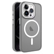 For iPhone 12 / 12 Pro Two-color Frosted MagSafe Magnetic Phone Case(Grey) - iPhone 12 / 12 Pro Cases by PMC TechLife | Online Shopping South Africa | PMC TechLife