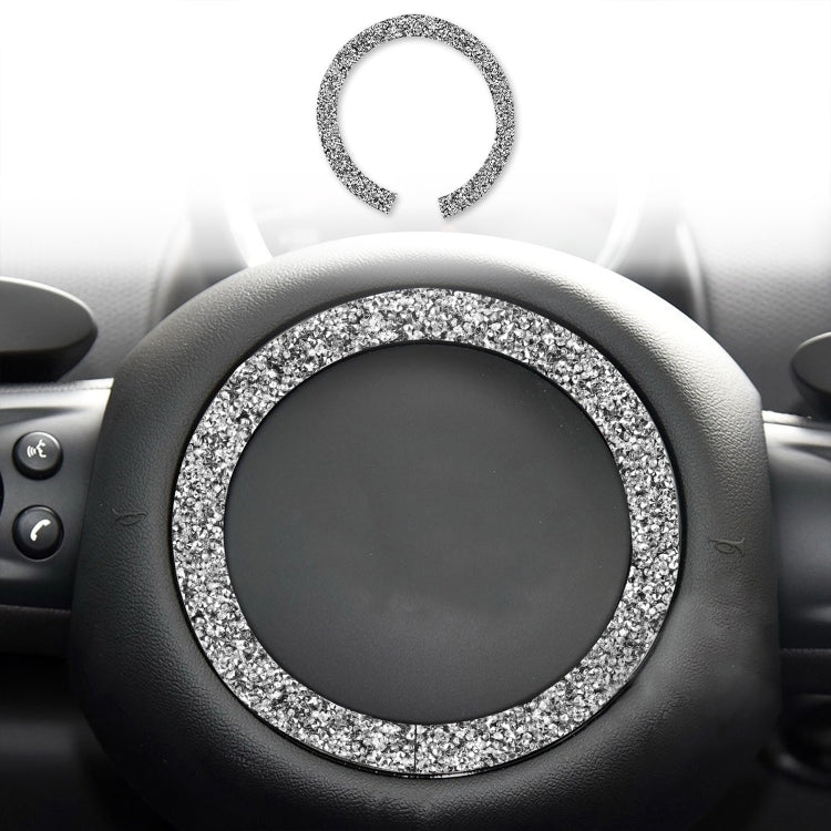 For BMW Mini R55 / R56 Car Steering Wheel R Chassis Diamond Decoration Sticker