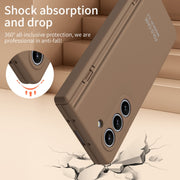 For Samsung Galaxy Z Fold5 Extraordinary Series Hinged Folding Full Phone Case(Coffee)