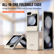 For Samsung Galaxy Z Flip5 Extraordinary Series Hinged Folding Full Phone Case(Black)