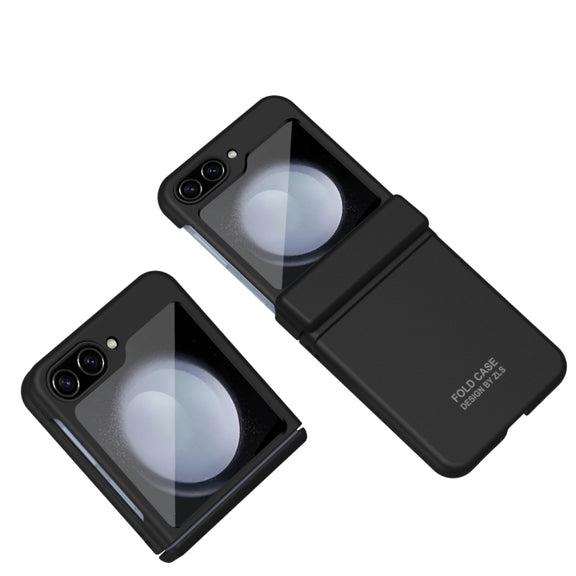 For Samsung Galaxy Z Flip5 Extraordinary Series Hinged Folding Full Phone Case(Black)