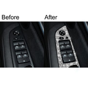 For BMW X5 E70 2008-2013 / X6 E71 2009-2014 Car Window Lift Panel Diamond Decoration Sticker, High Configuration Right Drive