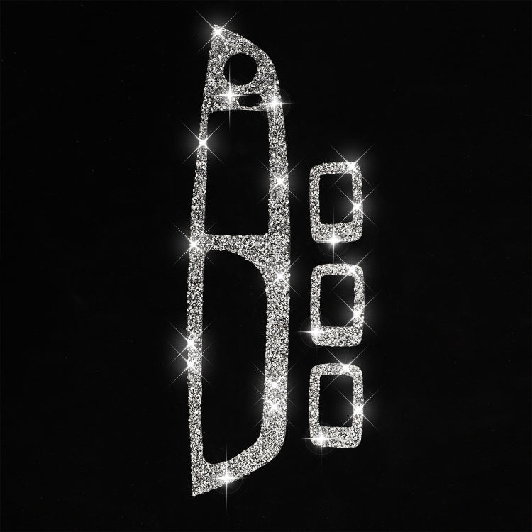 For BMW X5 E70 2008-2013 / X6 E71 2009-2014 Car Window Lift Panel Diamond Decoration Sticker, Low Configuration Left Drive
