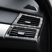 For BMW X5 E70 / X6 E71 2008-2013 Car Side Air Outlet Diamond Decoration Sticker, Left and Right Drive