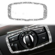 For BMW X5 E70 / X6 E71 2008-2013 Car Headlight Switch Frame Diamond Decoration Sticker, Left and Right Drive - Car Interior Mouldings by PMC TechLife | Online Shopping South Africa | PMC TechLife | Buy Now Pay Later Mobicred