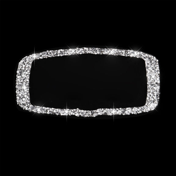 For BMW X5 E70 / X6 E71 2008-2013 Car Headlight Switch Frame Diamond Decoration Sticker, Left and Right Drive