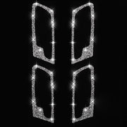 For BMW X5 E70 / X6 E71 2008-2014 Car Door Inner Handle Frame Diamond Decoration Sticker, Left and Right Drive