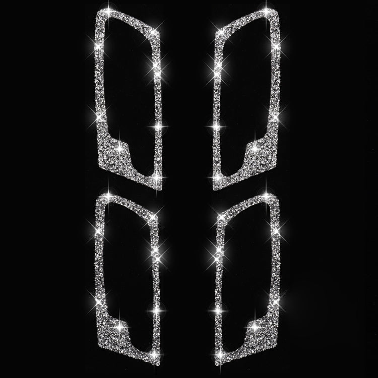 For BMW X5 E70 / X6 E71 2008-2014 Car Door Inner Handle Frame Diamond Decoration Sticker, Left and Right Drive