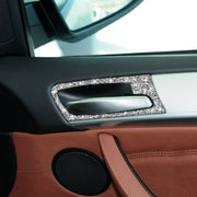 For BMW X5 E70 / X6 E71 2008-2014 Car Door Inner Handle Frame Diamond Decoration Sticker, Left and Right Drive
