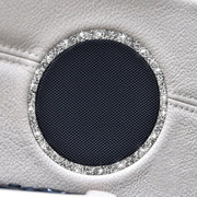 For BMW E70 2008-2013 / E71 2008-2014 4pcs Car Horn Circle Diamond Decoration Sticker, Left and Right Drive