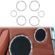 For BMW E70 2008-2013 / E71 2008-2014 6pcs Car Horn Circle Diamond Decoration Sticker, Left and Right Drive - free shipping - PMC TechLife - Order now!