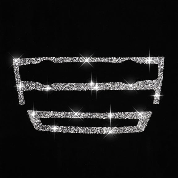 For BMW X5 E70 2008-2013 / X6 E71 2009-2014 Car Air Conditioner Set Diamond Decoration Sticker, Left and Right Drive