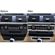 For BMW X5 E70 2008-2013 / X6 E71 2009-2014 Car Air Conditioner Set Diamond Decoration Sticker, Left and Right Drive