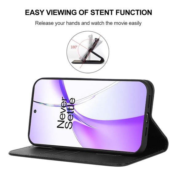 For OnePlus Ace 3V Magnetic Closure Leather Phone Case(Black)