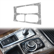 For BMW X5 E70 2008-2013 / X6 E71 2009-2014 Car Gear Panel Diamond Decoration Sticker, High Configuration Left Drive