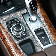 For BMW X5 E70 2008-2013 / X6 E71 2009-2014 Car Gear Panel Diamond Decoration Sticker, High Configuration Right Drive