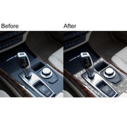 For BMW X5 E70 2008-2013 / X6 E71 2009-2014 Car Gear Panel Diamond Decoration Sticker, Low Configuration Left Drive
