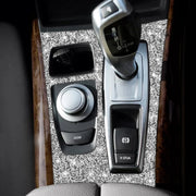 For BMW X5 E70 2008-2013 / X6 E71 2009-2014 Car Gear Panel Diamond Decoration Sticker, Low Configuration Right Drive