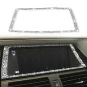 For BMW X5 E70 / X6 E71 2008-2013 Car Navigation Frame Diamond Decoration Sticker, Left and Right Drive