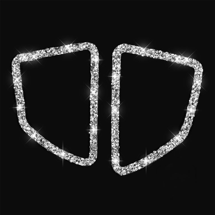 For BMW X5 E70 / X6 E71 2008-2013 Car Dashboard Air Outlet Diamond Decoration Sticker, Left Drive