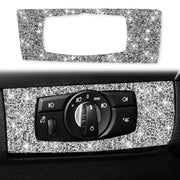 For BMW X5 E70 / X6 E71 2008-2013 Car Headlight Panel Diamond Decoration Sticker, Left Drive