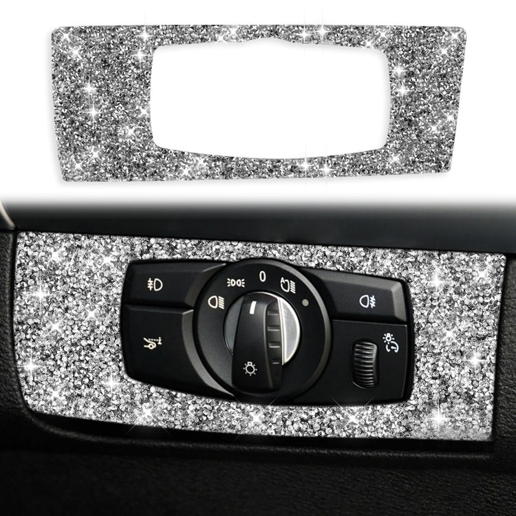 For BMW X5 E70 / X6 E71 2008-2013 Car Headlight Panel Diamond Decoration Sticker, Right Drive