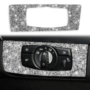 For BMW X5 E70 / X6 E71 2008-2013 Car Headlight Panel Diamond Decoration Sticker, Right Drive
