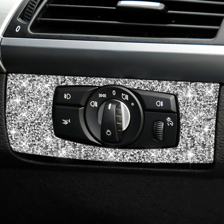 For BMW X5 E70 / X6 E71 2008-2013 Car Headlight Panel Diamond Decoration Sticker, Right Drive