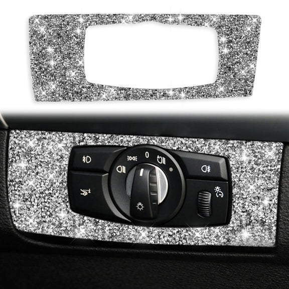 For BMW X5 E70 / X6 E71 2008-2013 Car Headlight Panel Diamond Decoration Sticker, Right Drive