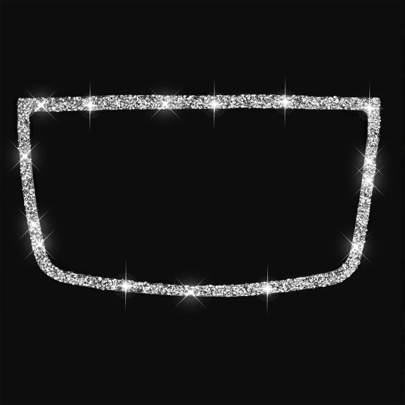 For BMW X5 E70 / X6 E71 2008-2013 Car Dashboard Horn Frame Diamond Decoration Sticker, Left and Right Drive