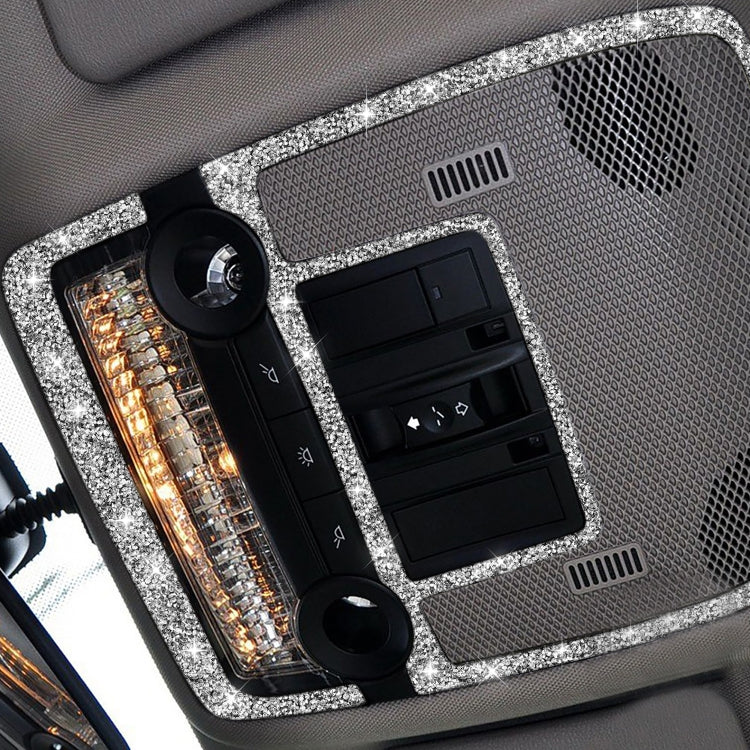 For BMW X5 E70 / X6 E71 2008-2013 2pcs Car Reading Light Diamond Decoration Sticker, Left and Right Drive