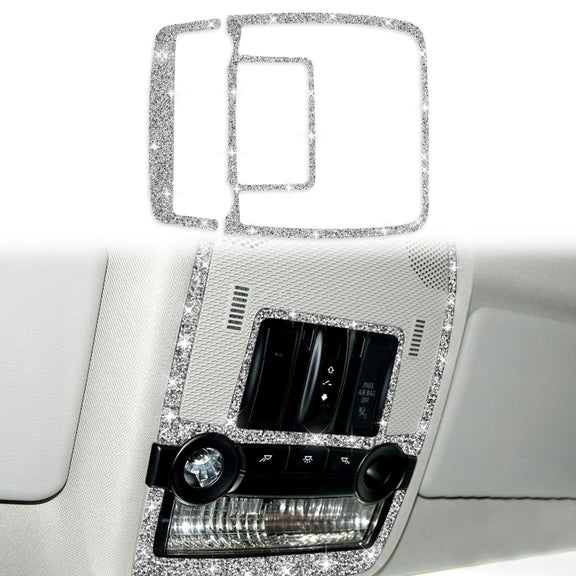 For BMW X5 E70 / X6 E71 2008-2013 2pcs Car Reading Light Diamond Decoration Sticker, Left and Right Drive