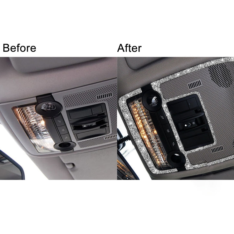 For BMW X5 E70 / X6 E71 2008-2013 2pcs Car Reading Light Diamond Decoration Sticker, Left and Right Drive