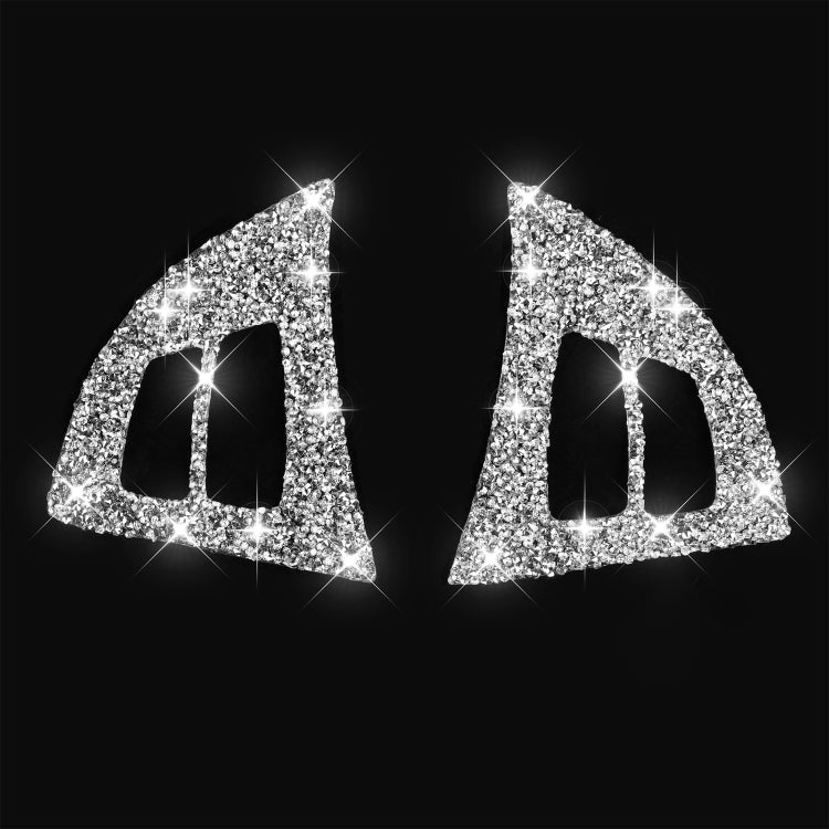 For BMW X5 E70 2008-2013 2pcs Car Steering Wheel Buttons Diamond Decoration Sticker, Left and Right Drive