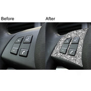 For BMW X5 E70 2008-2013 2pcs Car Steering Wheel Buttons Diamond Decoration Sticker, Left and Right Drive