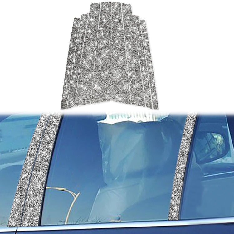 For BMW X5 E70 2008-2013 8pcs Car B-Pillar Diamond Decoration Sticker, Left and Right Drive