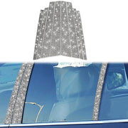 For BMW X5 E70 2008-2013 8pcs Car B-Pillar Diamond Decoration Sticker, Left and Right Drive